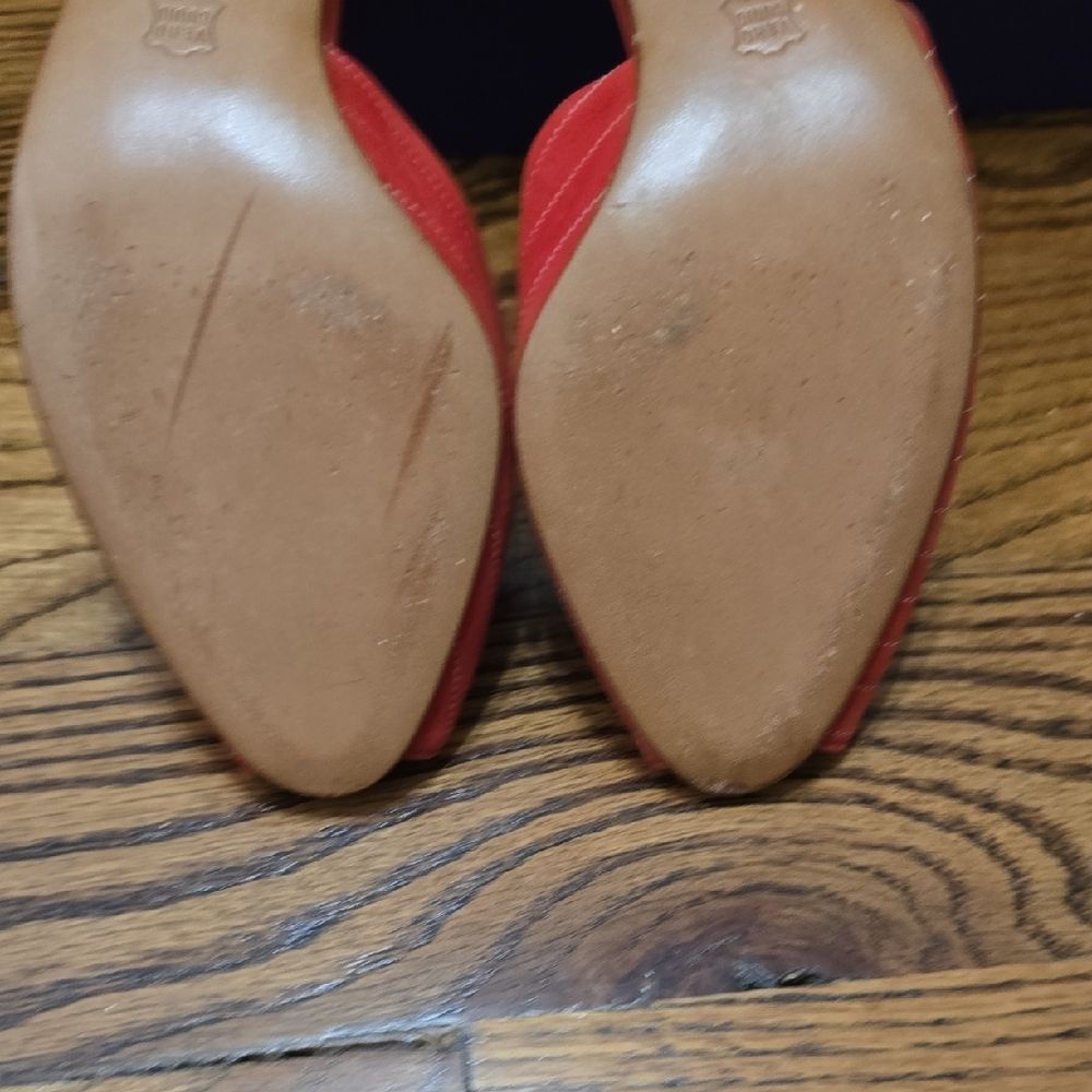 Dior Red Vintage-Style Heels - Picture 6 of 10